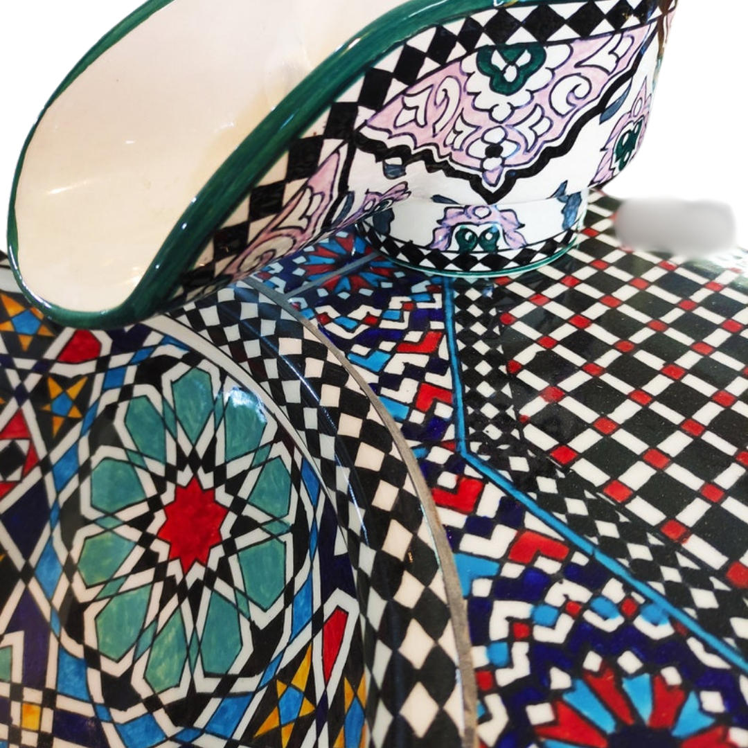 Ceramic Table Sink Moroccan Handmade - Maroko Dekor