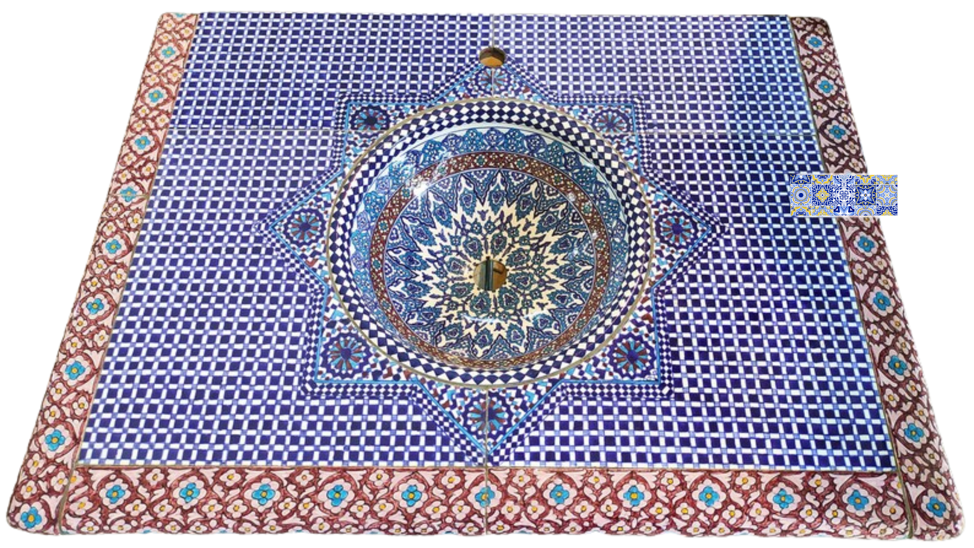 Ceramic Table Sink Moroccan Handmade - Maroko Dekor