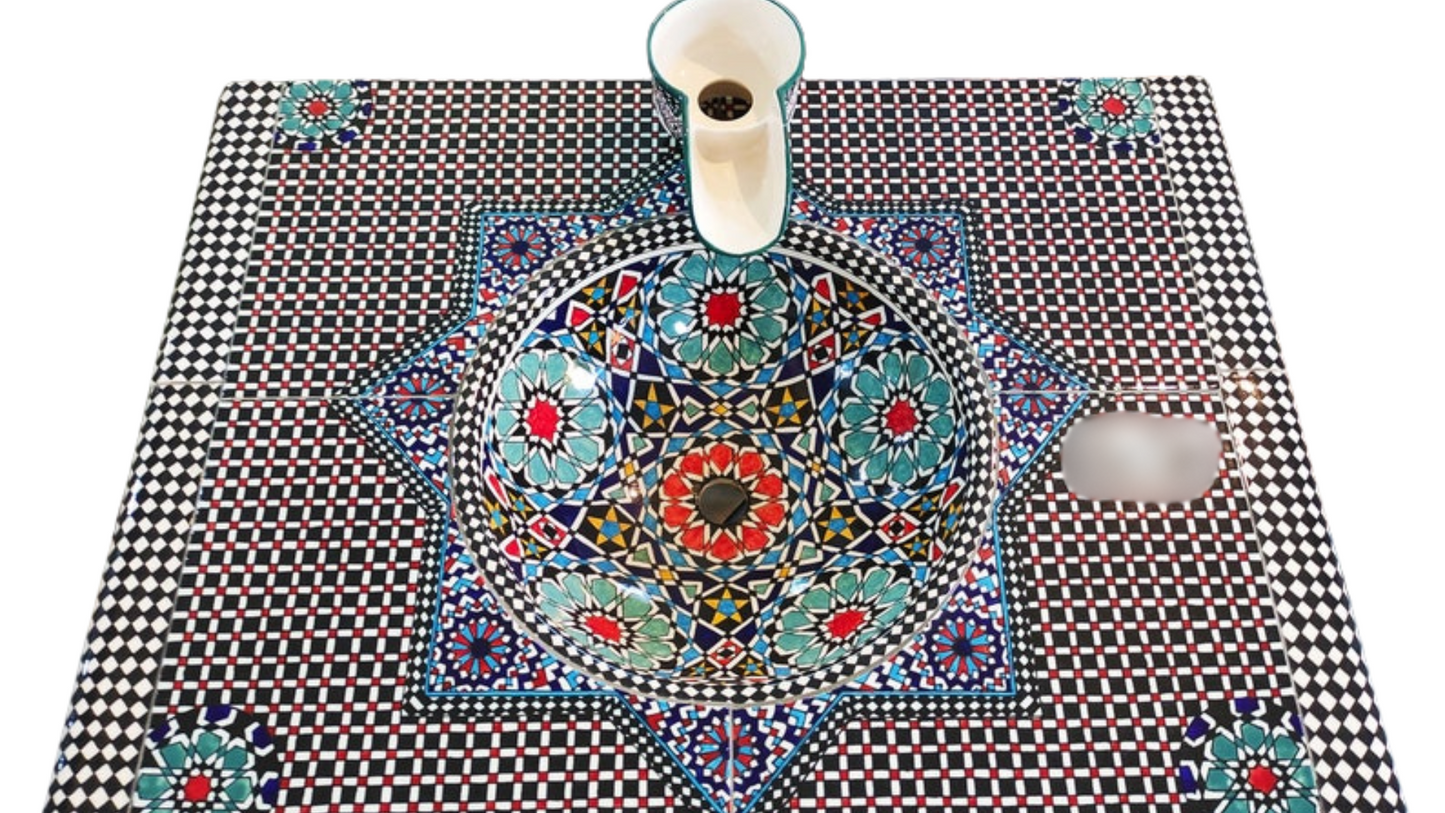 Ceramic Table Sink Moroccan Handmade - Maroko Dekor