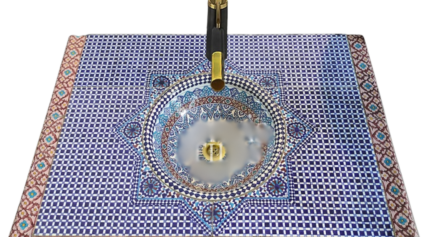 Ceramic Table Sink Moroccan Handmade - Maroko Dekor