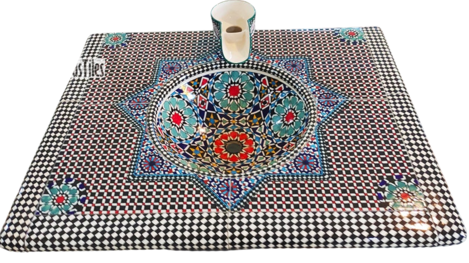 Ceramic Table Sink Moroccan Handmade - Maroko Dekor