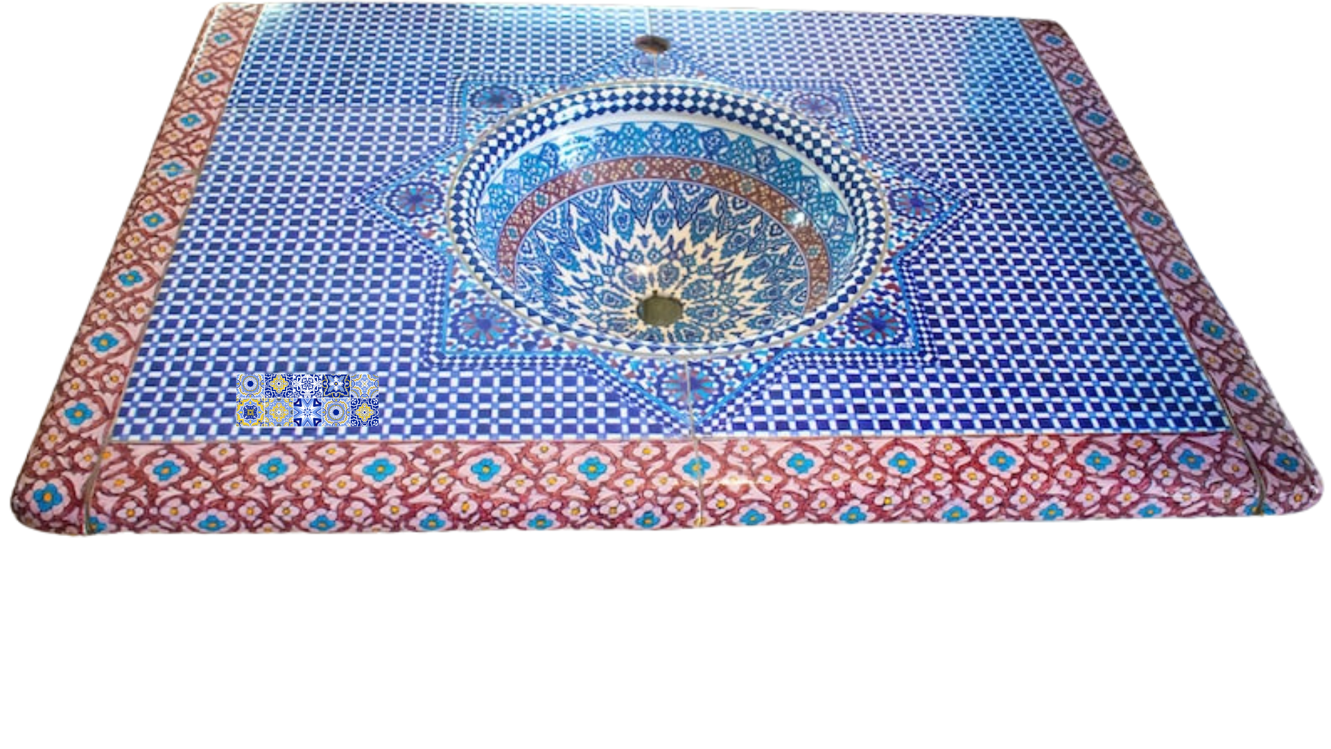 Ceramic Table Sink Moroccan Handmade - Maroko Dekor