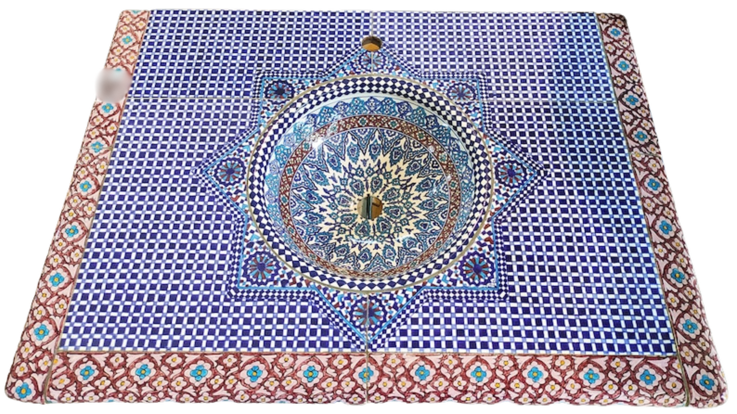 Ceramic Table Sink Moroccan Handmade - Maroko Dekor
