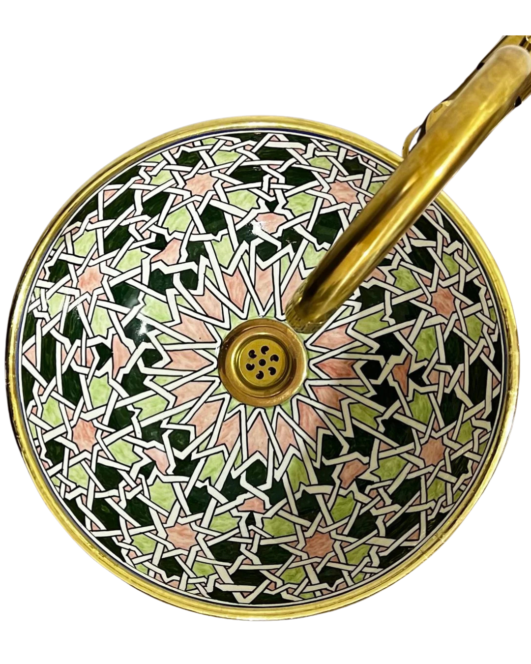 Hand-drawn Moroccan ceramic sink Vintage Fes - Maroko Dekor
