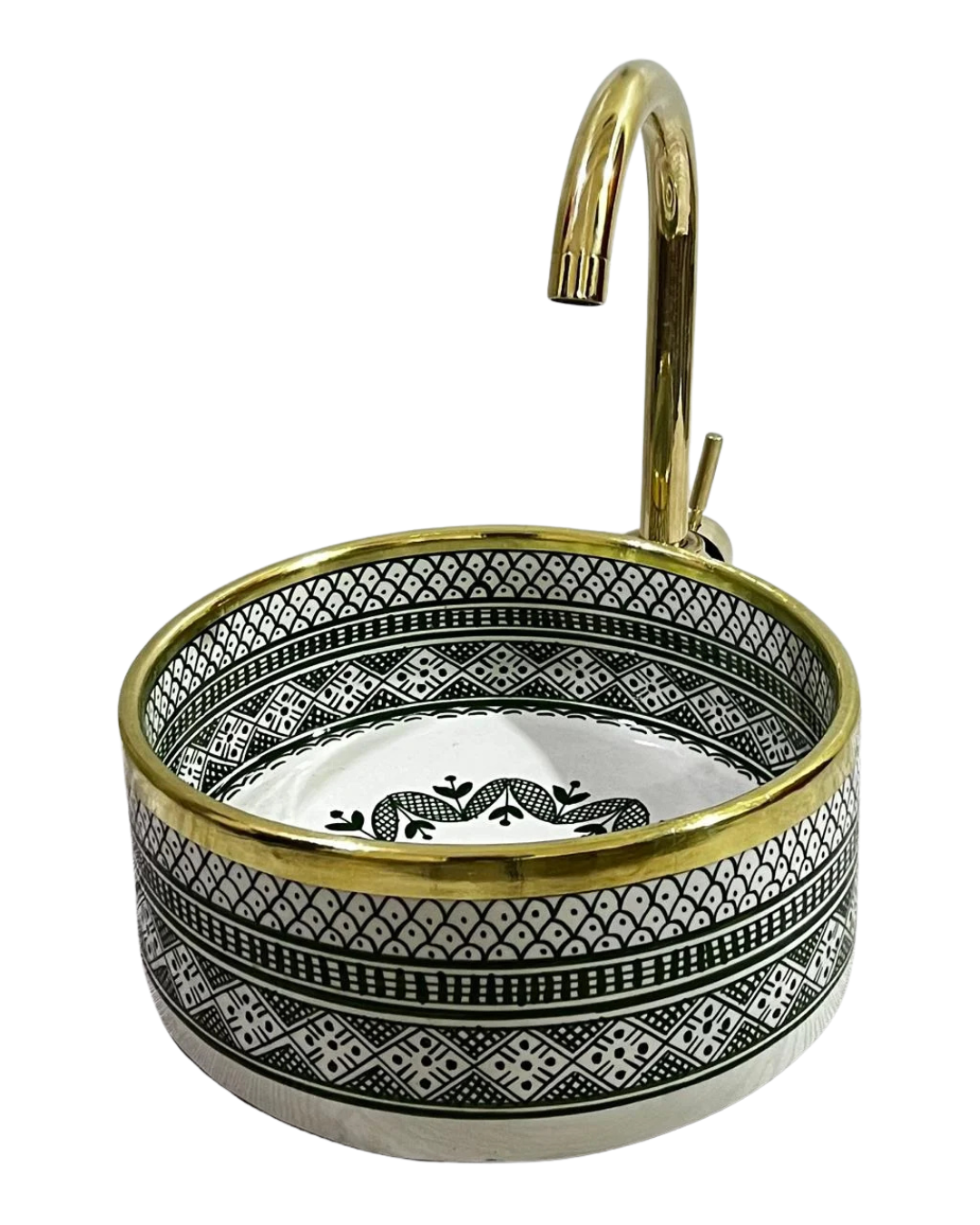 Hand-drawn Moroccan ceramic sink Safi Serenity - Maroko Dekor
