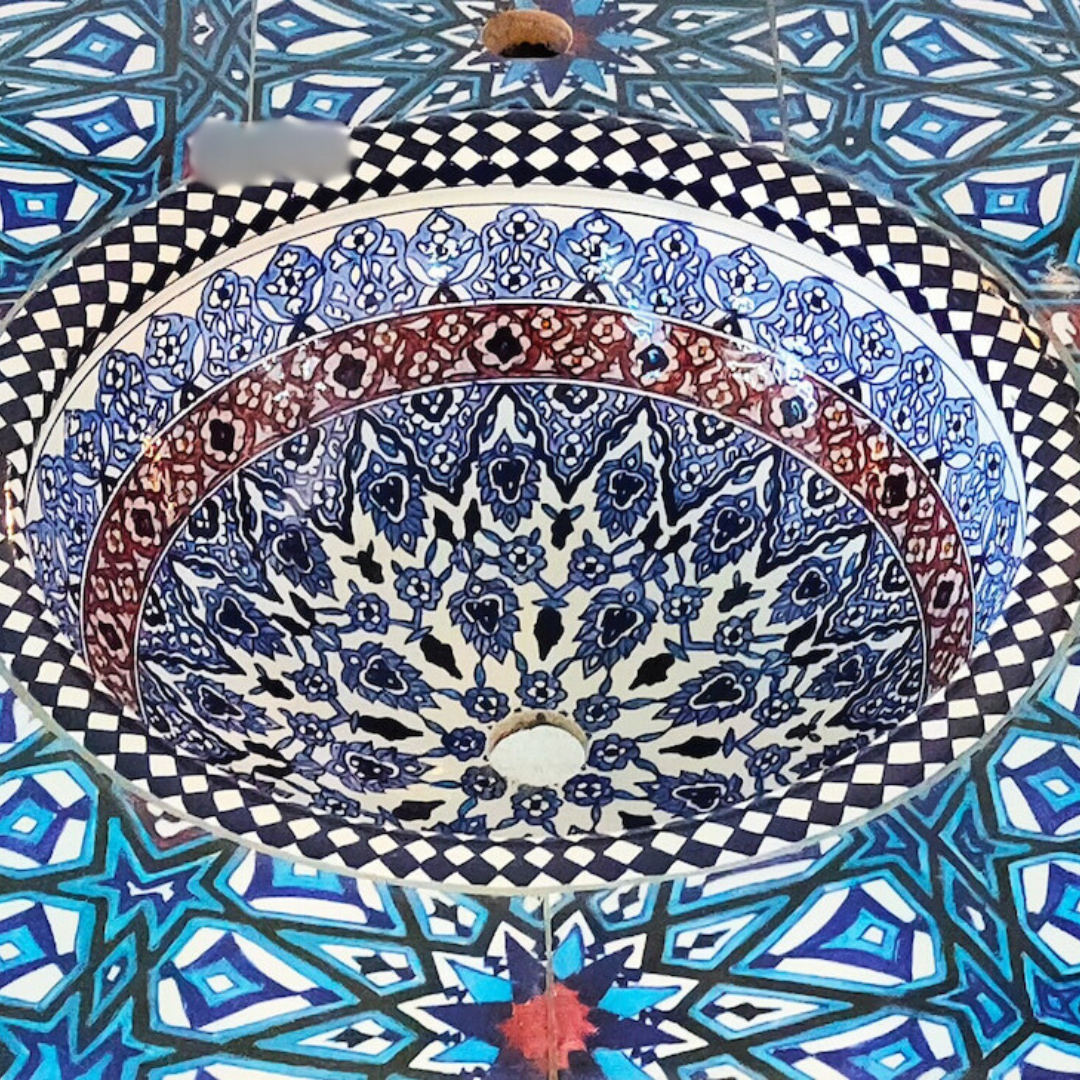 Ceramic Table Sink Moroccan Handmade - Maroko Dekor