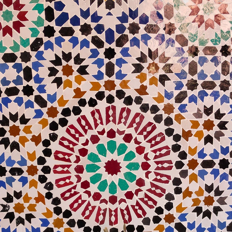 Moroccan Mosaic fountain Handmade artisanal work - Maroko Dekor